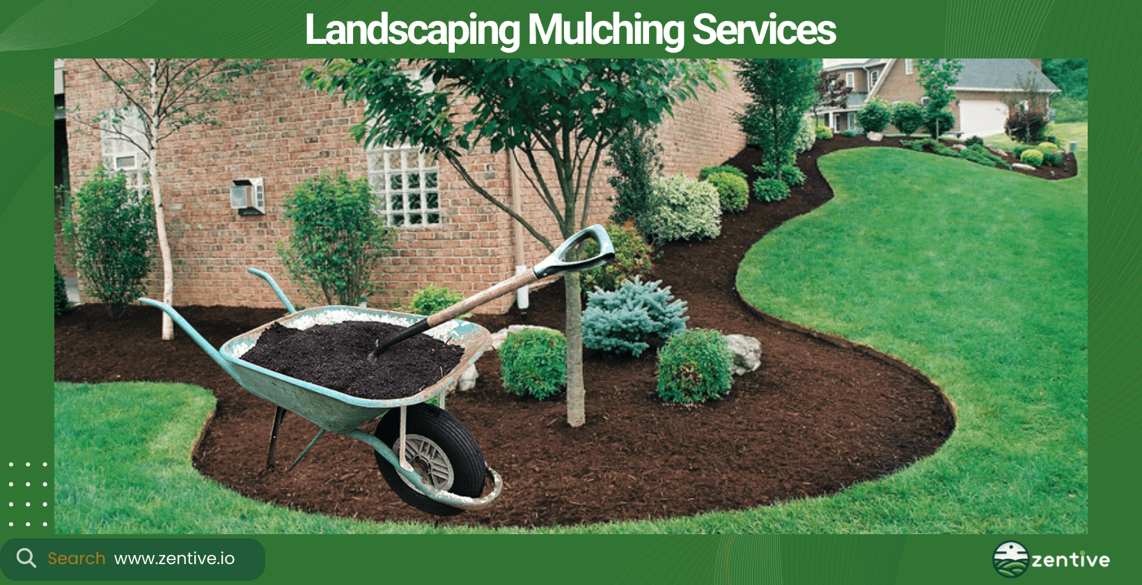 Mulching and landscaping