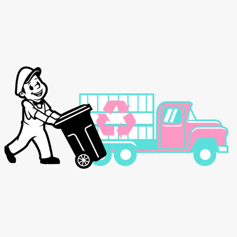 Trash can curbside service